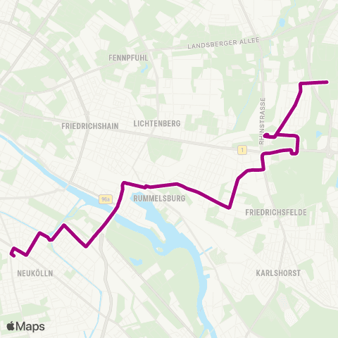 BVG Helene-Weigel-Platz (Berlin) ↔︎ 🅤 Hermannplatz map