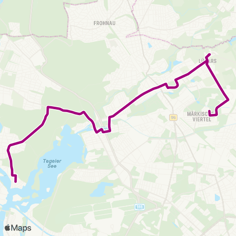 BVG Alt-Lübars (Berlin) ↔︎ Tegelort (Berlin) map