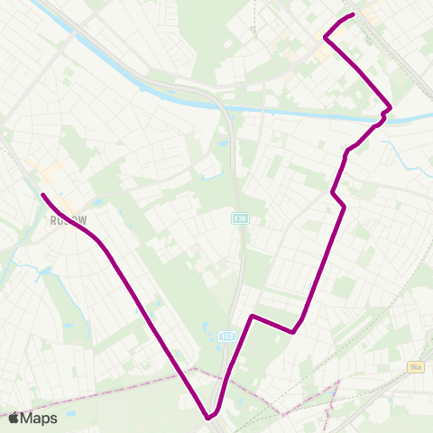 BVG AM Hanffgraben (Berlin) ↔︎ 🅢 Adlershof (Berlin) map