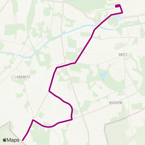 BVG Stadtrandsiedlung (Berlin) ↔︎ 🅢+🅤 Hermannstr. (Berlin) map