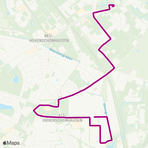 BVG Marzahner Str. (Berlin) ↔︎ Falkenberg (Berlin) map