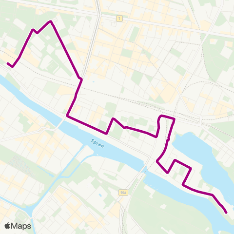 BVG Tunnelstr. ↔︎ Helsingforser Platz (Berlin) map