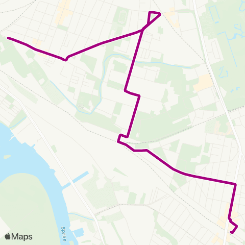 BVG 🅢 Karlshorst (Berlin) ↔︎ 🅢 Nöldnerplatz (Berlin) map