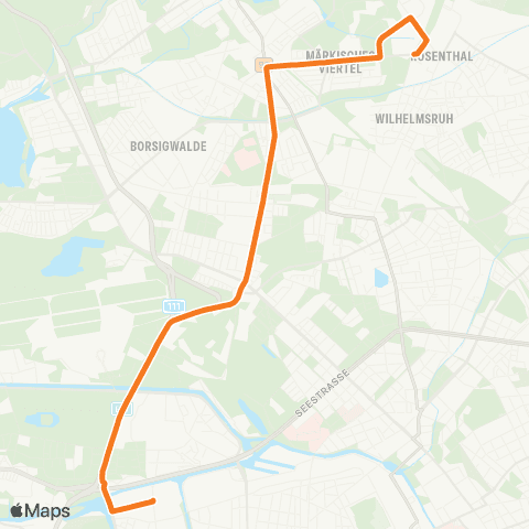 BVG Goerdelersteg (Berlin) ↔︎ Uhlandstr. map