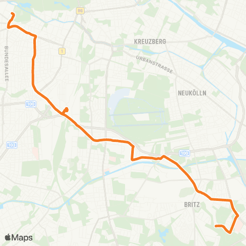 BVG Gutschmidtstr. (Berlin) ↔︎ Hertzallee (Berlin) map