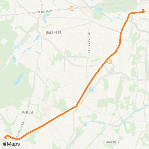 BVG 🅤 Anton-Wilhelm-Amo-Str. (Berlin) ↔︎ Busseallee (Berlin) map