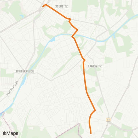 BVG Waldsassener Str. (Berlin) ↔︎ 🅢+🅤 Rathaus Steglitz (Berlin) [Busbahnhof] map