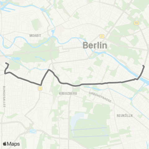 BVG 🅢+🅤 Zoologischer Garten Bhf (Berlin) ↔︎ Helsingforser Platz (Berlin) map