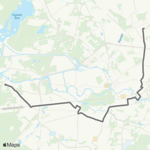 BVG 🅢+🅤 Alexanderplatz Bhf ↔︎ 🅤 Ruhleben (Berlin) map