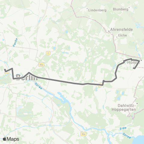BVG Riesaer Str. (Berlin) ↔︎ 🅢+🅤 Berlin Hbf map