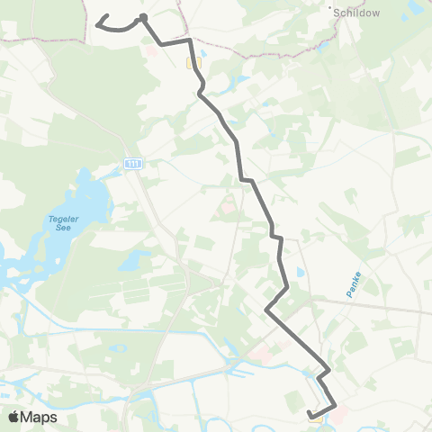 BVG 🅢+🅤 Berlin Hbf ↔︎ Hainbuchenstr. (Berlin) map