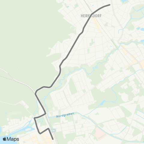 BVG Hermsdorfer Damm ↔︎ 🅢 Tegel (Berlin) map