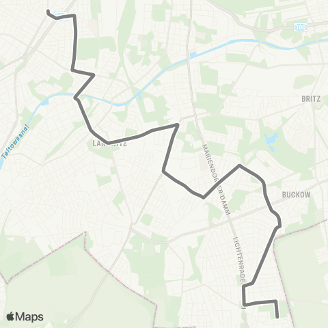 BVG Nahariyastr. (Berlin) ↔︎ 🅤 Walther-Schreiber-Platz (Berlin) map