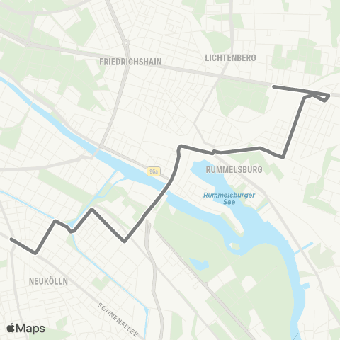 BVG 🅤 Magdalenenstr. ↔︎ 🅤 Hermannplatz map