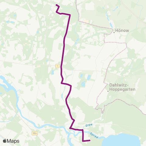 BVG Müggelschlößchenweg (Berlin) ↔︎ Köthener Str. (Berlin) map