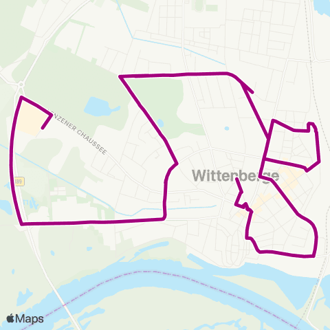 prignitzbus Einkaufszentrum ↔︎ Zob map