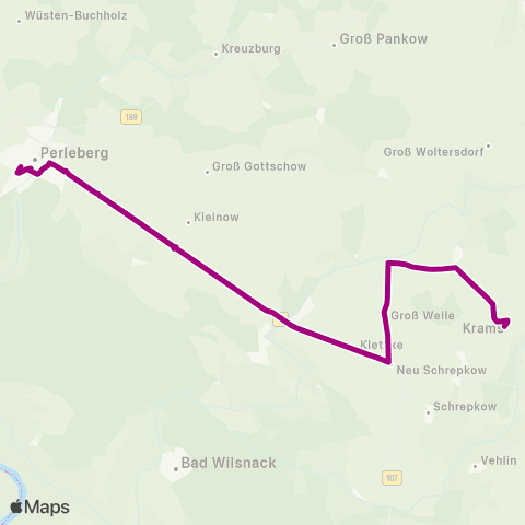prignitzbus Krampfer ↔︎ Zob map