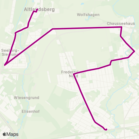 mobus Märkisch-Oderland Bus Markt ↔︎ 🅢 Fredersdorf map