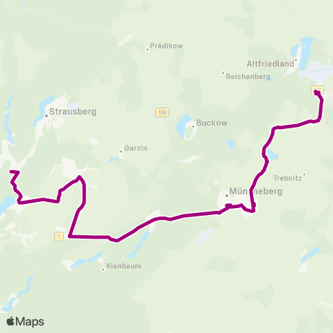 mobus Märkisch-Oderland Bus Stadt ↔︎ Stadt map