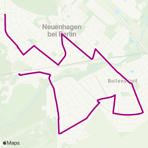 mobus Märkisch-Oderland Bus Lindenstr. ↔︎ 🅢 Hoppegarten map