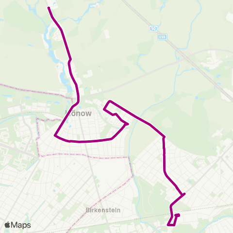 mobus Märkisch-Oderland Bus Nord ↔︎ 🅢 Hoppegarten map