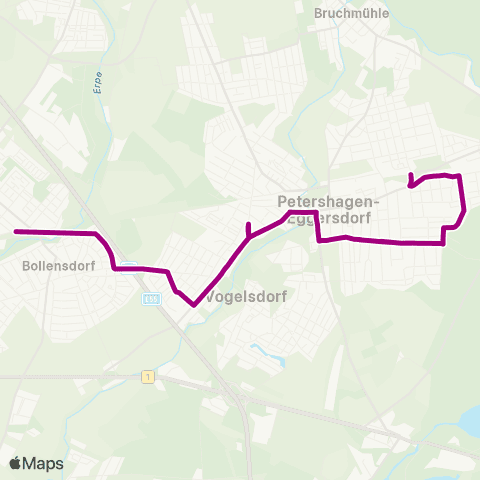 mobus Märkisch-Oderland Bus 🅢 Petershagen Nord ↔︎ 🅢 Neuenhagen (B Berlin) map