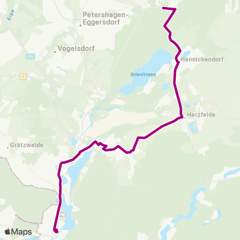 mobus Märkisch-Oderland Bus 🅢 Erkner Bhf ↔︎ 🅢 Strausberg Bhf map