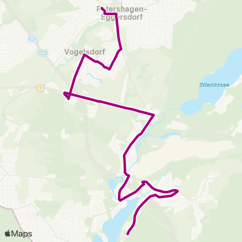mobus Märkisch-Oderland Bus Krankenhaus ↔︎ 🅢 Fredersdorf map