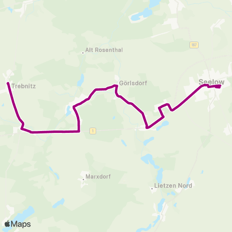mobus Märkisch-Oderland Bus Marxdorf ↔︎ Busbahnhof map