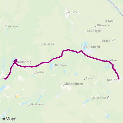 mobus Märkisch-Oderland Bus 🅢 Strausberg Bhf ↔︎ Busbahnhof map