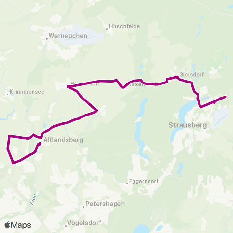 mobus Märkisch-Oderland Bus Gesundheitszentrum ↔︎ Markt map