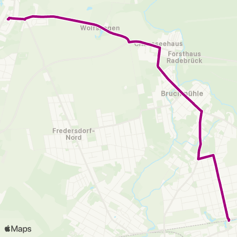 mobus Märkisch-Oderland Bus Markt ↔︎ 🅢 Petershagen Nord map