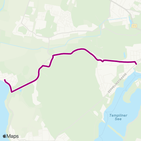regiobus Potsdam Mittelmark Wildpark-West ↔︎ Charlottenhof Bhf map