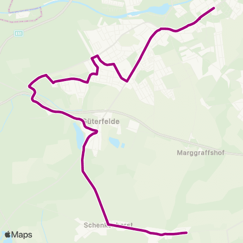 regiobus Potsdam Mittelmark Sputendorf ↔︎ Teltow Warthestr. map