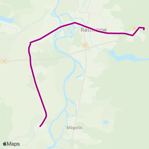 Havelbus Verkehrsgesellschaft See ↔︎ Stadtforst map