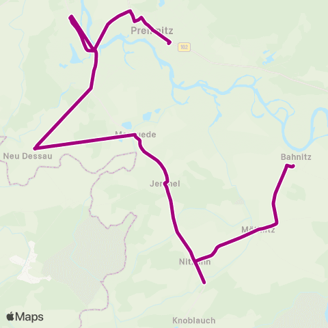 Havelbus Verkehrsgesellschaft Bahnitz ↔︎ Oberschule map