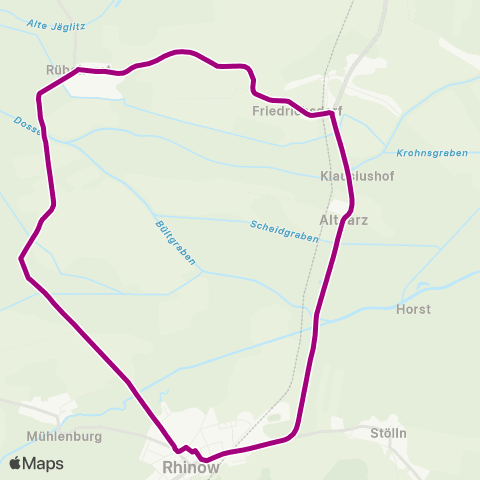 Havelbus Verkehrsgesellschaft Grundschule ↔︎ Rübehorst map
