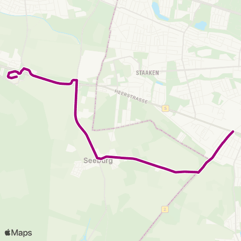 Havelbus Verkehrsgesellschaft Heerstr. ↔︎ Havelpark map