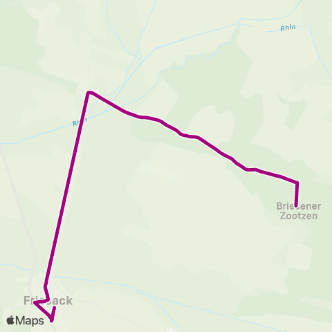 Havelbus Verkehrsgesellschaft Briesener Zootzen ↔︎ Schule map