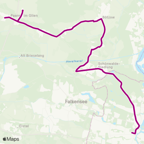 Havelbus Verkehrsgesellschaft Galenstr. ↔︎ Gartenstr. map
