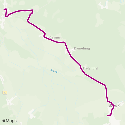 regiobus Potsdam Mittelmark Golzow Schule ↔︎ Brück map