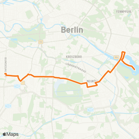 BVG Tunnelstr. ↔︎ 🅤 Berliner Str. (Berlin) map