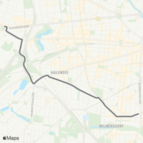 BVG 🅤 Berliner Str. (Berlin) ↔︎ 🅤 Theodor-Heuss-Platz (Berlin) map