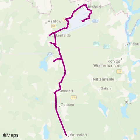 DB Regio 🅢 Blankenfelde (Tf) Bhf ↔︎ Flughafen Ber map