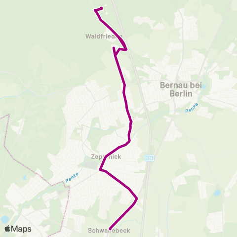Barnimer Busgesellschaft Schwanebeck Schule ↔︎ Barnim-Gymnasium map