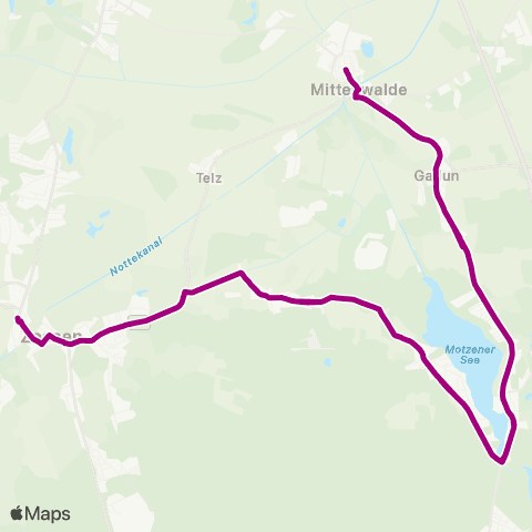 Regionale Verkehrsgesellschaft Dahme-Spreewald Dorf ↔︎ Yorckstr. map