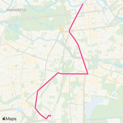 S-Bahn Berlin 🅢+🅤 Friedrichstr. Bhf (Berlin) ↔︎ 🅢 Südkreuz Bhf (Berlin) map