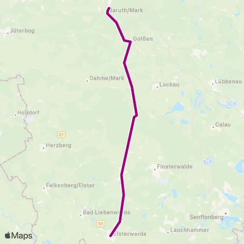 ODEG Ostdeutsche Eisenbahn 🅢 Blankenfelde (Tf) Bhf ↔︎ Zum map