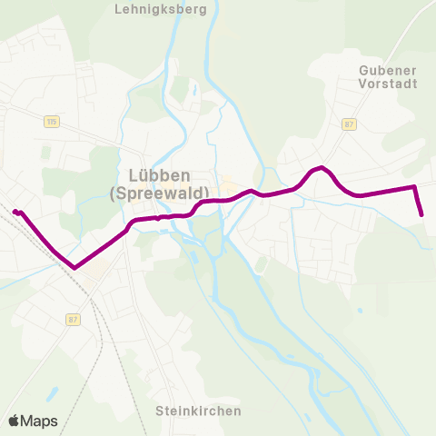 Regionale Verkehrsgesellschaft Dahme-Spreewald  map