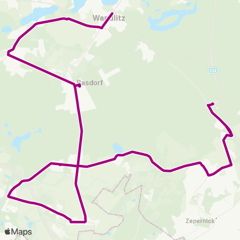 Barnimer Busgesellschaft Schönerlinde\Nbahnhof ↔︎ Grundschule Wendestelle map
